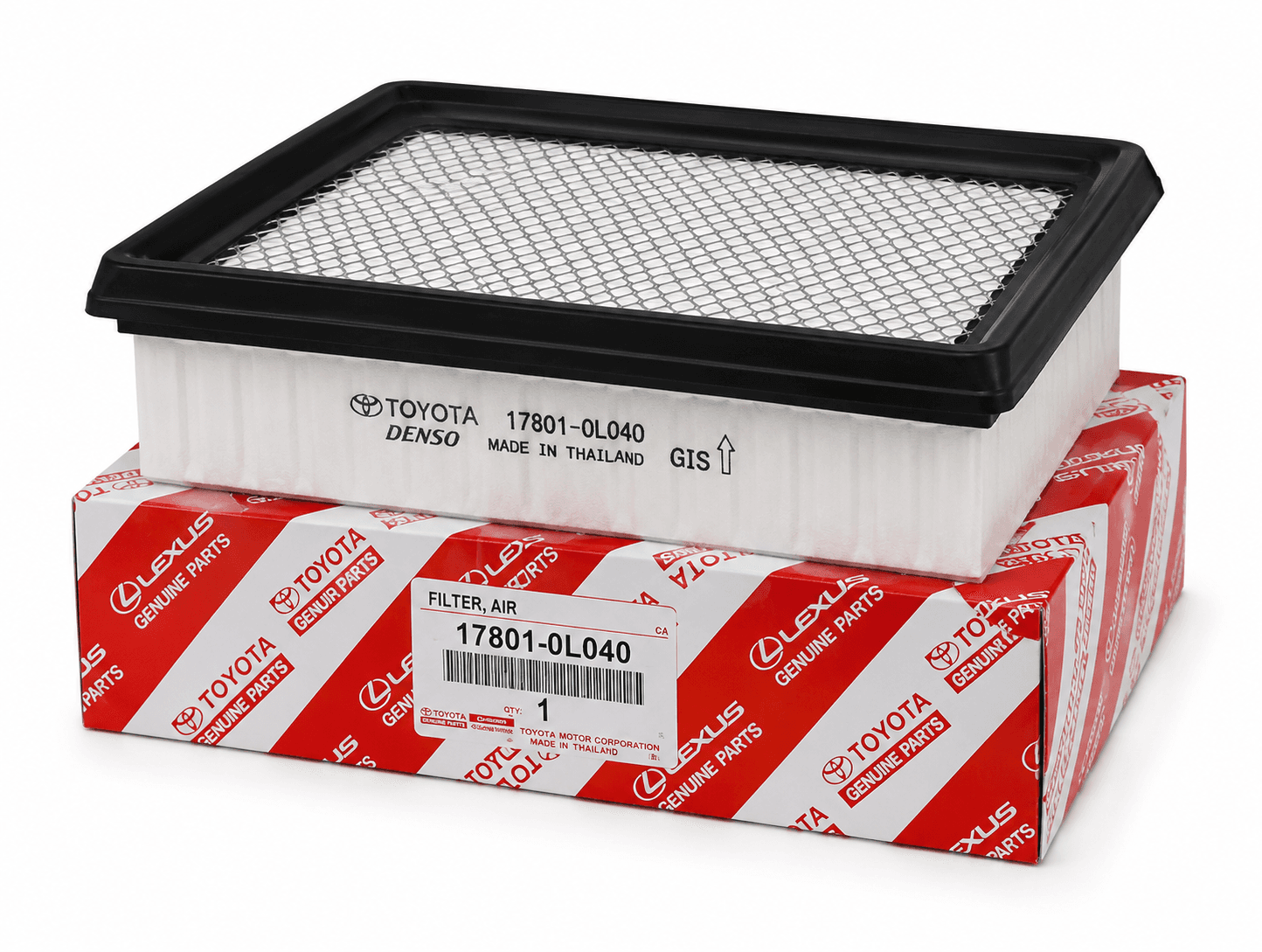 TOYOTA DENSO Genuine Air Filter (17801-0L040)