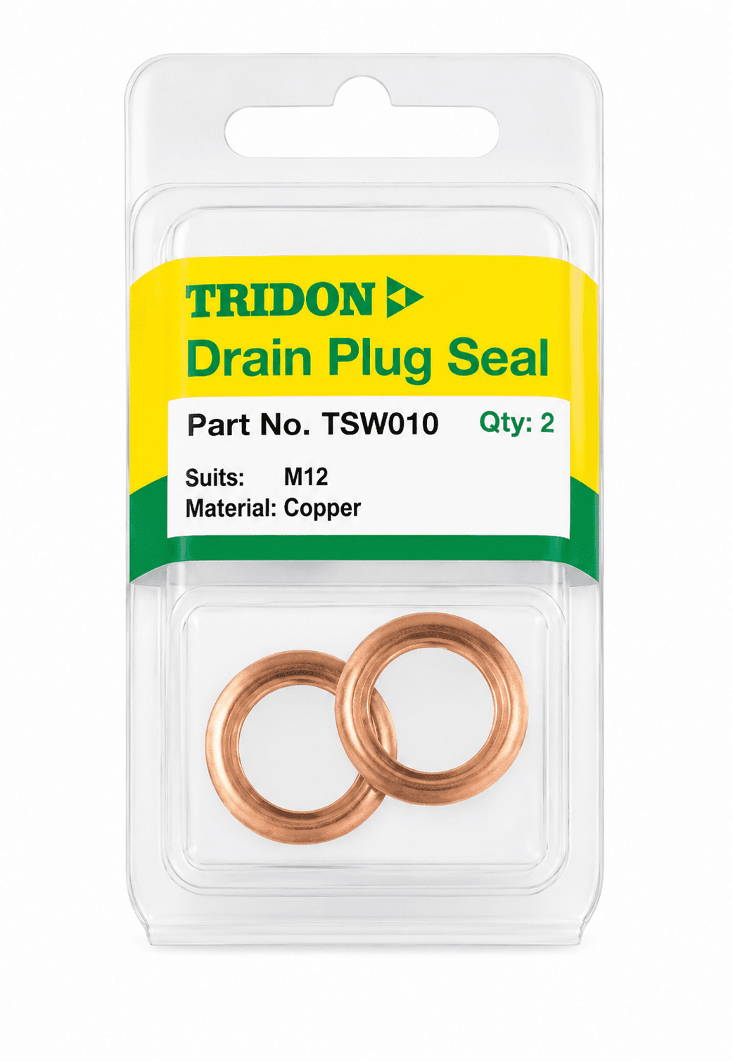 Tridon Copper Drain Plug Seals M12 (Part No. TSW010)